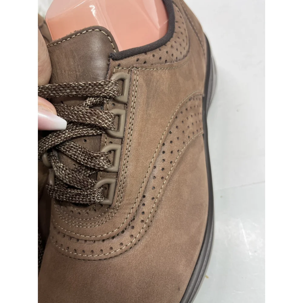 SAS Walk Easy Shoes Size 8 M Brown Nubuck Leather Comfort‎ Made USA New W/O Box